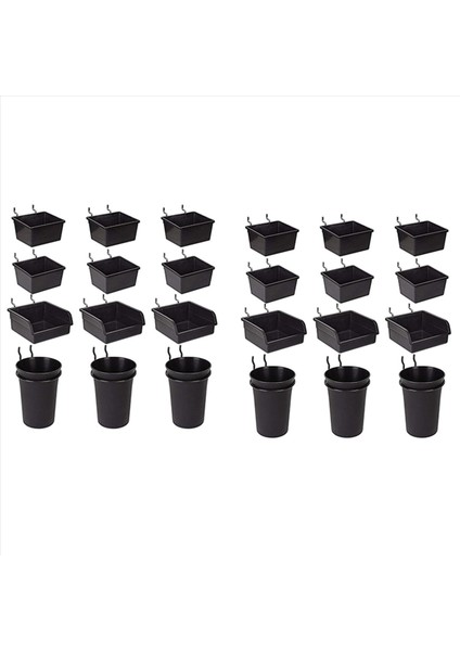 Pegboard Kutuları Kancalar ve Döngüler ile Peg Tahta Bardakları 24 Paket Çiftlik Organizatör Aksesuar Araçlar Depolama Sistem Kiti Düzenleme Sistemi Kiti (Yurt Dışından)