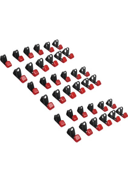 36 Pcs Lastik Tekerlek Hub Hub Asma Metal Kanca Metal Tutucu Dükkanı Stand Raf Duvara Monte Yarış Kancası (Yurt Dışından)