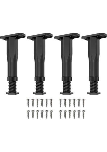 4pcs Ayarlanabilir Yatak Çerçeve Destek Bacakları (8 3IN-144 5in) Çerçeve Merkezi Yavru Destek Bacağı Çerçeve/çubuk/sandalye/masa (Yurt Dışından)