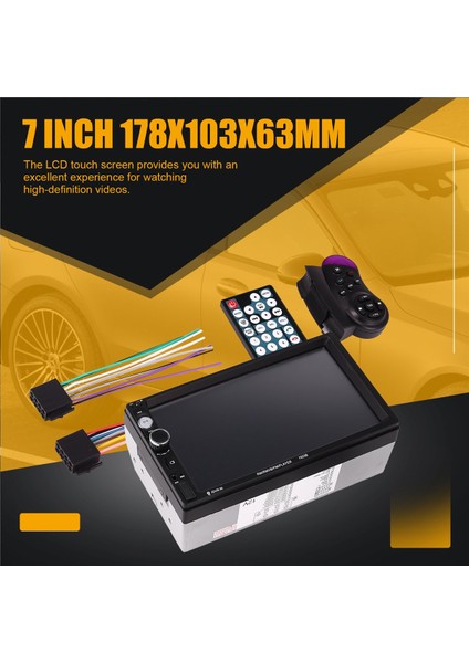 7 Inç Çift Din Araba Stereo Audio Bluetooth Mp5 Player USB Fm Multimedya Radyo Desteği Cep Telefonu Senkronizasyonu (Yurt Dışından) indirimleri