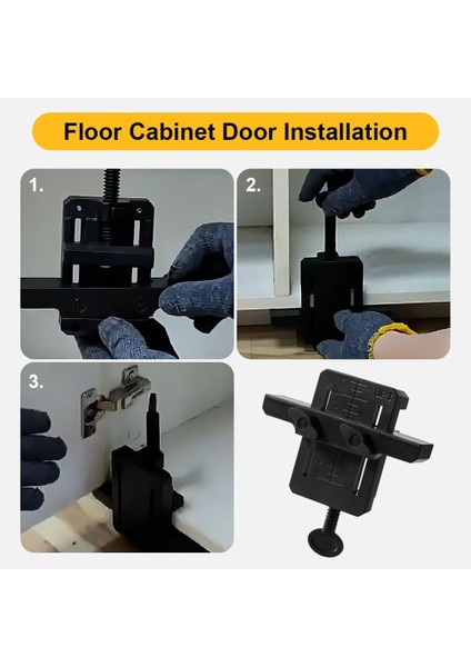 Ayarlanabilir Dolap Kapısı Kurulum Konumlandırıcı Kabine Donanım Jig Aracı Dolap Kapısı Montaj Bulucu 3 Pcs (Yurt Dışından) indirimleri