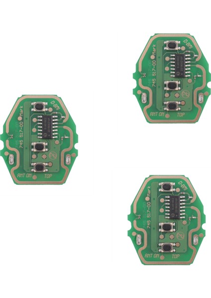 3x 3 Düğme Uzak Araç Anahtarı Kontrol Devre Kart 315MHZ/433MHZ For-Bmw 3 5 Serisi E46 E39 Ews Anahtar Kabuk Olmadan (Yurt Dışından)
