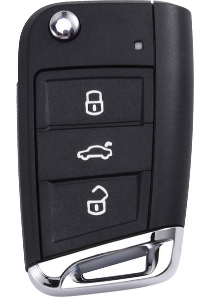 Araba 3 Düğmeler Anahtar Kabuk Katlanır Vw Mbq Golf Tiguan Genişlik Anahtar Bıçak Muhafaza Kapağı (Yurt Dışından)