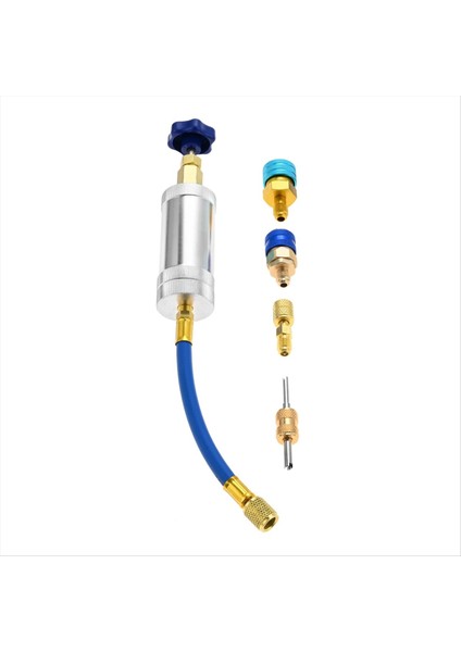 R134A R1234YF R410A Ac Yağ Boya Enjektör Yağı Doldurma Şırıngası 1/4 Inç Sae ve 1/4 Inç Sae R1234YF Soğutucu Sistemi (Yurt Dışından) fırsatları