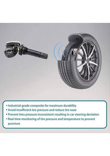 2pcs 315MHZ Tpms Sensörü 13598771 13598772 Chevrolet Silverado Gmc Sierra Buick Enclave Cadillac Lastik Basınç Sensörü (Yurt Dışından) fırsatları