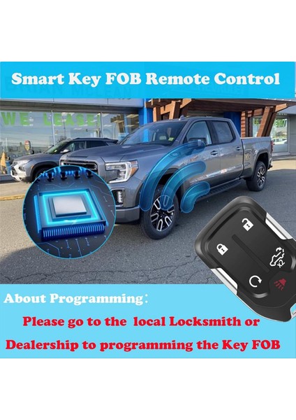 Anahtarsız Giriş Gmc Sierra Chevrolet Silverado Için Anahtar Fob 1500 2500 3500 2019-2023 HYQ1ES 13522904 (Yurt Dışından) fiyatları