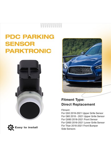 4pcs 28438-4BA5C Pdc Park Sensörü Parktronic 284384BA5C Infiniti Q50 Q60 QX60 QX80 Nissan Titan 16-21 259949NF0A (Yurt Dışından) fırsatları