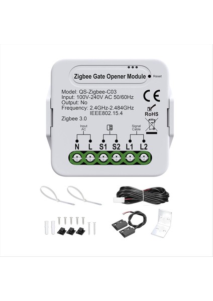 Smartzigbee Garaj Kapı Açıcı - Alexa &amp Googlehome ile Uyumlu Uzaktan Kumanda Kapısı Aksesuar (Yurt Dışından)