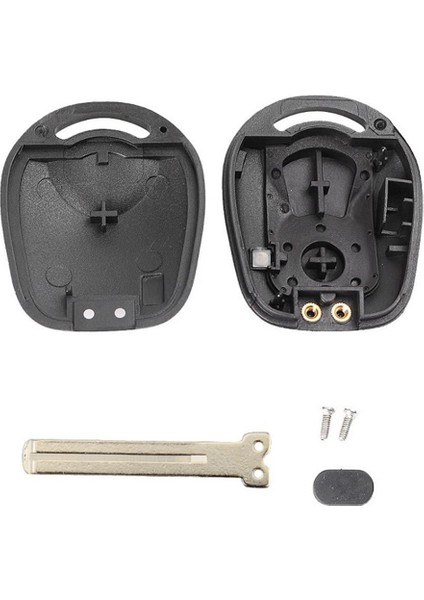 2 Düğmeler Ssangyong Için Uzaktan Anahtar Kabuğu Actyon Kyron Rexton Kesilmemiş Bıçak Anahtar Fob Kapak Kasası Değiştirme B (Yurt Dışından) fırsatları