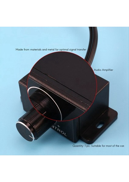 3pcs Araba Ev Ses Amplifikatörü Bas Kazanç Seviyesi Hacim Kontrol Düğmesi Lc-1 Siyah (Yurt Dışından) indirimleri