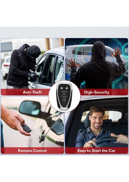 Car Key Fob Anahtarsız Giriş HYQ4EA ID46 Chip 5 Düğmesi Chevy Camaro Malibu 2016-2021 Cruze 2016-2019 Uzaktan Kumanda (Yurt Dışından) fırsatları