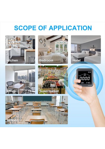 3&#39 Ü 1 Arada Karbon Monoksit Dedektörü Masaüstü/duvar Co Dedektörü Alarm Sıcaklığı/nem Dedektörü Co Metre Pth-9d (Yurt Dışından) fırsatları