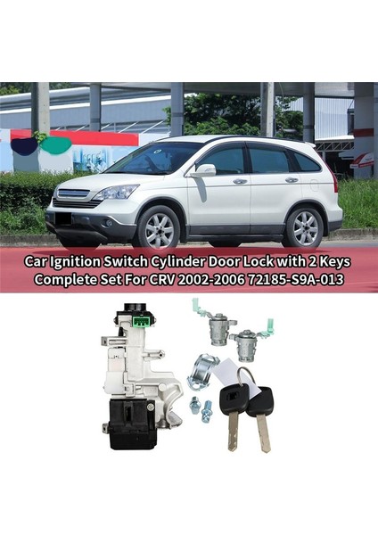 Honda Crv 2002-2006 72185-S9A-013 Için 2 Tuşlu 2 Tuşlu Silindir Kapısı Kilidi (Yurt Dışından) modelleri