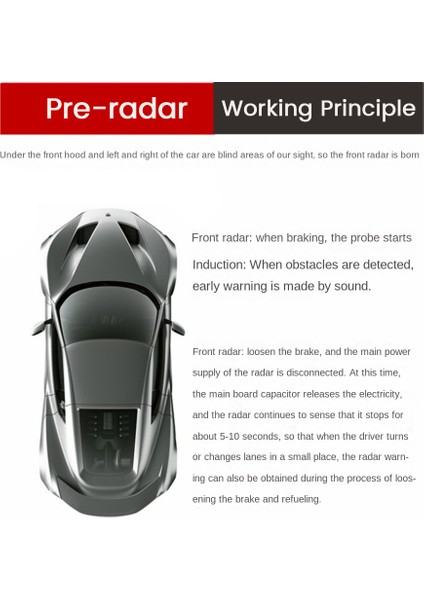 Park Sensörleri 8 Sensör Ön ve Arkaya Monte Edilmiş 8 Problu Radar Dedektörünü Tersine Çeviren Park Yardımcısı (Yurt Dışından) fiyatları