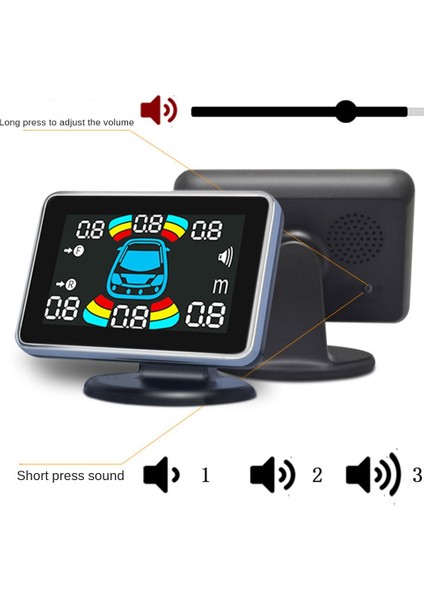 Park Sensörleri 8 Sensör Ön ve Arkaya Monte Edilmiş 8 Problu Radar Dedektörünü Tersine Çeviren Park Yardımcısı (Yurt Dışından) modelleri