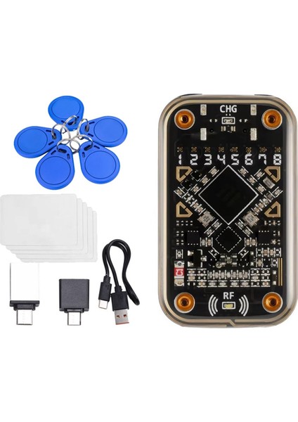 Bukalemun Ultra Akıllı Kart Emülatörü Rfid Akıllı Çip Okuyucu+5xuid Anahtar Zinciri 5xcuid Kartı Nfc Okuma Yazarı (Yurt Dışından)