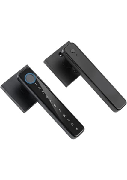 Biyometrik Parmak Izi Akıllı Ev Kapı Kilidi Şifre Dijital Kilit Kontrolü Siyah (B) (Yurt Dışından)