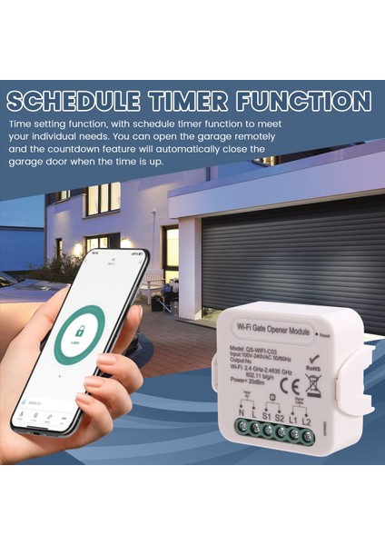 Tuka Akıllı Kapı Kapı Açıcı Modülü Wifi Kapı Kapı Denetleyici Modülü Garaj Kapı Anahtarı (Yurt Dışından) indirimleri