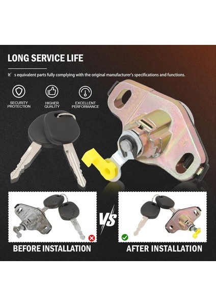 Toyota Corolla Matrix 1 8l L4 2003-2008 Için Tuşlarla Gövde Kapağı Kilit Silindiri 69055-02030 Aksesuarları Değiştirin (Yurt Dışından) modelleri