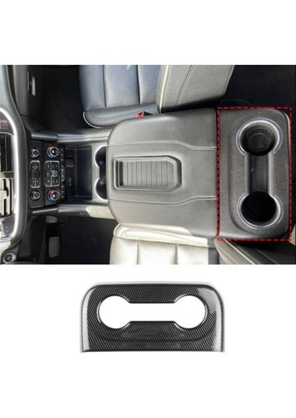 Chevrolet Banliyö Için Karbon Fiber Tarzı Arka Su Kupası Çerçeve Kapağı 2021 2022 2023 Araba Iç Dekorasyonu (Yurt Dışından) modelleri