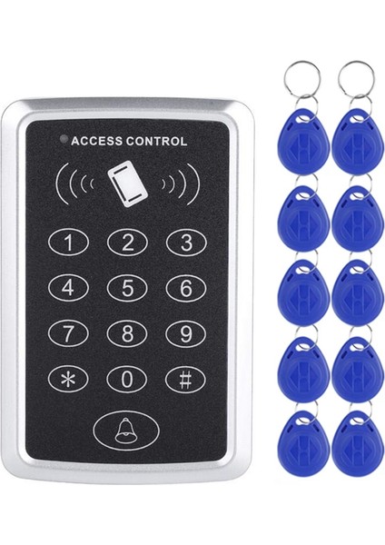 125KHZ Rfıd Erişim Kontrolü Tuş Takımı Em Kart Okuyucu Kapı Erişim Sistemi Kapı Kilit Açıcı Klavye Sistemi (Yurt Dışından)