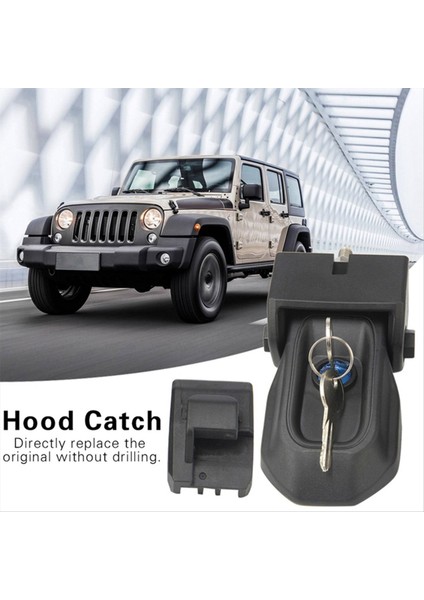 1 Set Araba Kaput Mandal Kilit Kiti Jeep Wrangler Için Kilit Tuşu (Yurt Dışından) modelleri