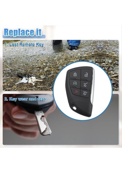 Smart Anahtar Fob Chevrolet Banliyö Tahoe YGOG21TB2 Anahtarsız Giriş Uzaktan Kumandası 49 Chıp 6 Düğme 433 Mhz (Yurt Dışından) modelleri