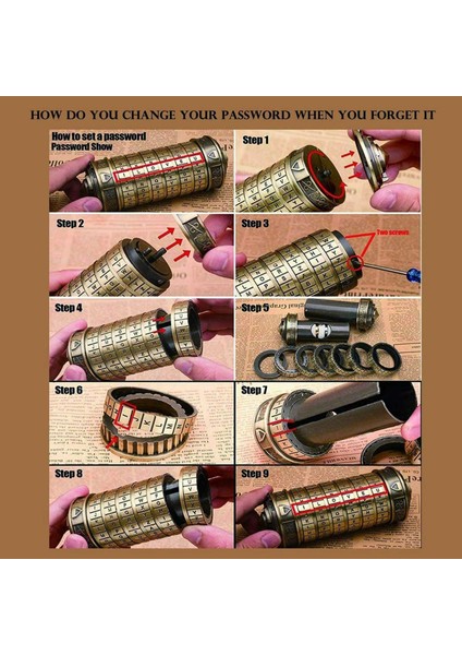 Da Vinci Kodu Mini Kilit Bulmaca Kutusu Gizli Bölme Yıldönümü Kodu Kilini Erkek ve Kız Için Olarak (Yurt Dışından) fiyatları