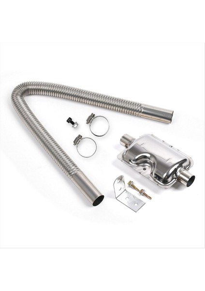 120CM Dizel Isıtıcı Egzoz Borusu 24 mm Susturucu Susturucu ve 2 Hortum Klipsleri Hava Dizel Park Etme Aracı Aksesuarları (Yurt Dışından)