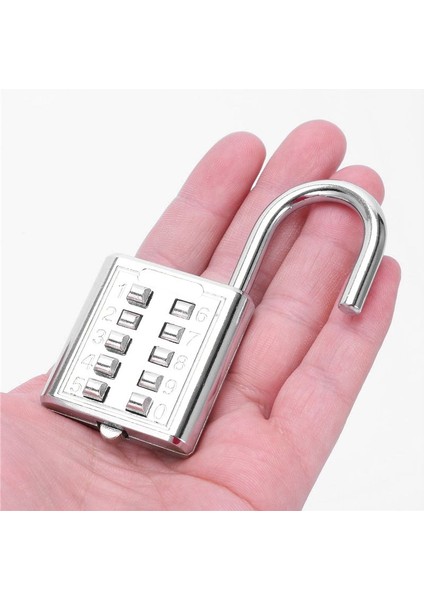 3x Hırsızlık Anti Düğme Kombinasyonu Asma Kilit Sakışı Şifre Şifre Kilitli Çinko Alaşım Kilidi Bavul Bagaj Kodlu Kilit (Yurt Dışından) fiyatları