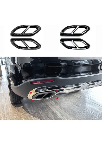 Araç Arka Boğaz Egzoz Borusu Susturucu Uçları Mercedes Için Kapak Kaplama Benz Glc Sınıfı X254 2023+ GLC260 GLC300 Amg (Karbon) (Yurt Dışından) fiyatları