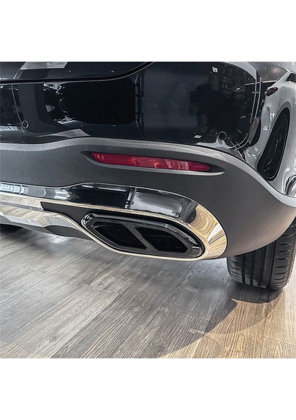 Araç Arka Boğaz Egzoz Borusu Susturucu Uçları Mercedes Için Kapak Kaplama Benz Glc Sınıfı X254 2023+ GLC260 GLC300 Amg (Karbon) (Yurt Dışından) fırsatları