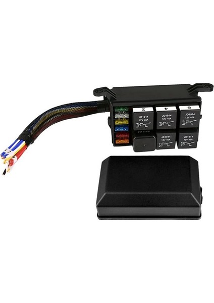 12V Otomotiv Sigortası ve Röle Kutusu Ön Kasalar Su Geçirmez Sigorta Röle Bloğu Evrensel Sigorta Bloğu ve Röle Kiti ile (Yurt Dışından)
