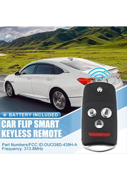 4 Düğme Anahtarsız Giriş Uzaktan Kumanda Değiştirme Anahtarı Fob Smart Fob OUCG8D-439H-A Acura Tl 2007-2008 313 8mhz 46CHIP (Yurt Dışından) fiyatları