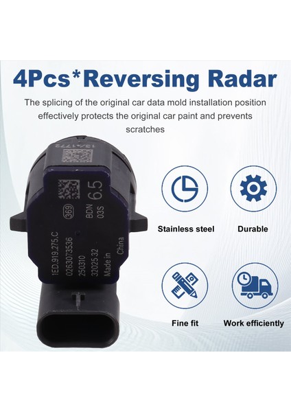 4pcs Radar Radar Parkı Radar Probu 1ED919275C Vw Id3 Id4 Id6 (Yurt Dışından) fırsatları