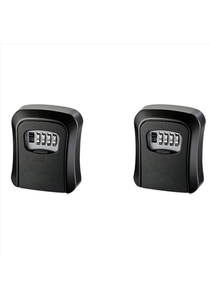 2x Anahtar Dolap Organizatörü Anahtar Kilit Kutusu Duvara Bağlı Su Geçirmez Anahtar Depolama Kilit Kutusu Montaj Kiti (Yurt Dışından)