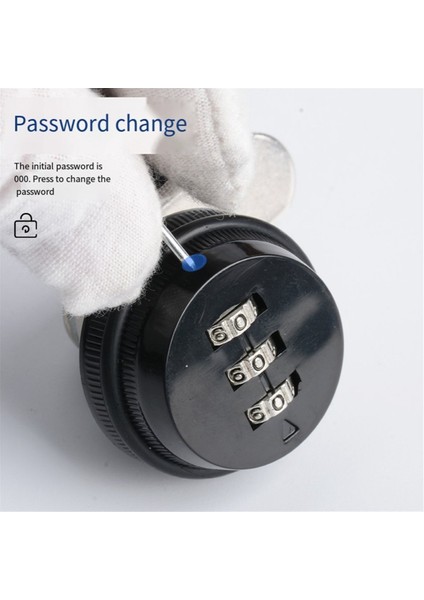 20MM Mekanik Kombinasyon Kilidi Ofis Dosya Dolabı Çekmecesi Zarf Kutusu Depolama Kabini Için Hırsızlık Anti Kilit (Yurt Dışından)