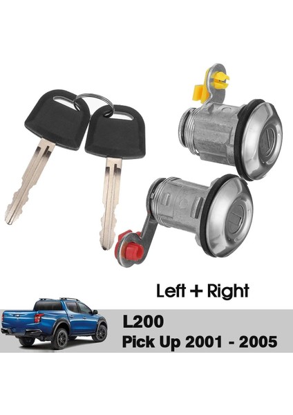 1 Set Ön Sol Sağ Kapı Kilidi Namlu ve Mitsubishi L200 Için Anahtarlar 2001 2002 2003 2004 2005 (Yurt Dışından) fiyatları