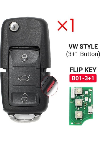 Keydıy B01-3+1 Kd Uzaktan Kumanda Arabası KD900/ Kd-X2 Kd Mını/ URG200 Programcı Için Vw Stili Için Evrensel 4 Düğme (Yurt Dışından) fiyatları