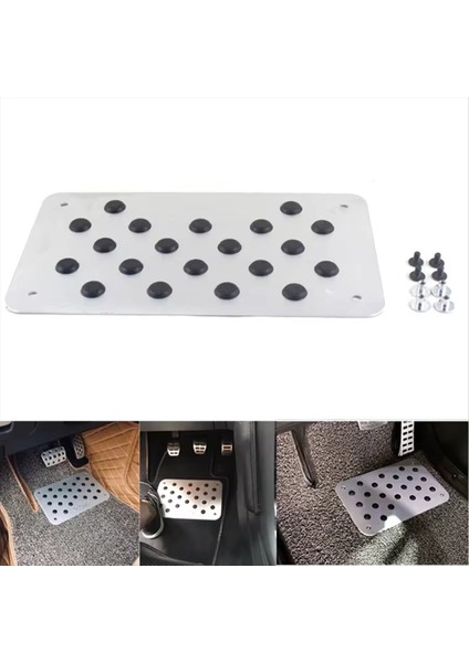 Alüminyum Alaşımlı Araba Kaymaz Plaka Halısı Halı Pedal Zemin Mat Çevre Kauçuk Araba Aksesuarları Stil (Yurt Dışından) modelleri