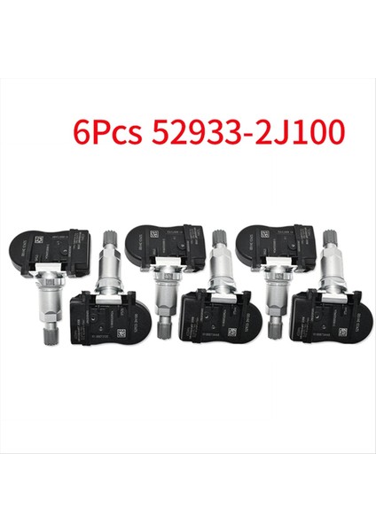 6pcs 52933-2J100 Tpms Lastik Basınç Sensörü 433MHZ Hyundai Genesis Accent Elantra Kia Rio Sorento 12-2019 529332J100 (Yurt Dışından) fiyatları