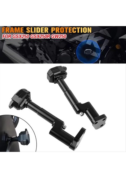 Suzuki GSX250R DL250 GW250 Motosiklet Cnc Çerçevesi Kaydırıcı Motor Koruyucu Koruma Kapağı Kaza Pad Düşen Koruma (Yurt Dışından) modelleri