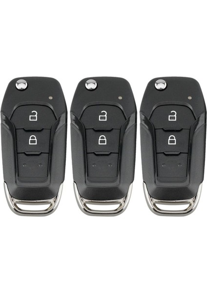 3x Araç Akıllı Uzaktan Anahtar 2 Düğmesi 433MHZ Ford Ranger F150 2015 2016 2017 2018 ID49 PCF7945P EB3T-15K601-BA (Yurt Dışından)