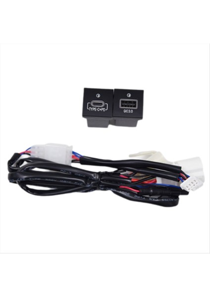 Araba Qc3 0+Pd Hızlı Şarj Cihazı Soketi 12V/24V USB Şarj Eşleme Vw Scirocco 2009-2016 Için (Yurt Dışından)