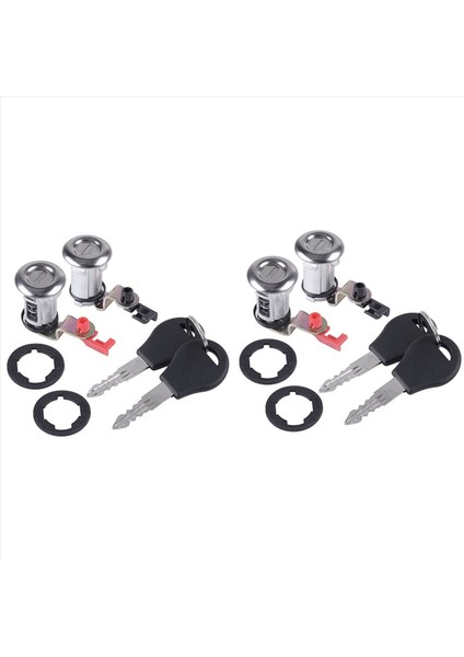 2x Araba Sol ve Sağ Araba Kapı Kilidi Kiti Nissan Pickup Patfinder Için Anahtar Araba Kapısı Kilidi 1987 -1991 80600-01G25 (Yurt Dışından)