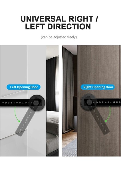 Tuya Smartlife App Smart Fingerprint Parola Rfıd Ic Kart Tek Mandal Kilitli Kilit Ölü Cıvata Kapalı Ev Kapısı (A) (Yurt Dışından) modelleri