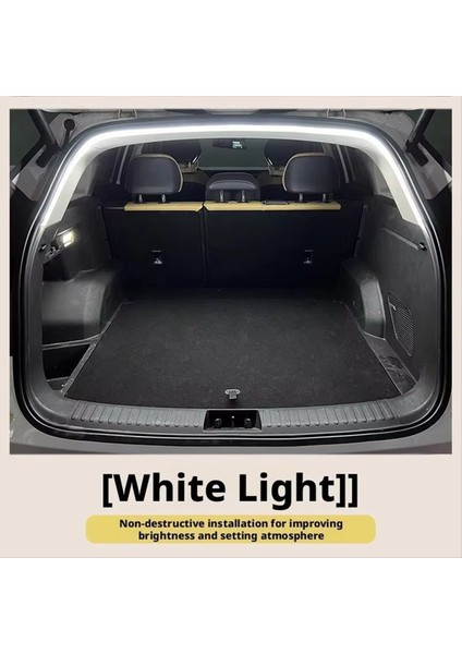 Sensör Kuyruk Kutusu Işık Şerit Ultra Parlak Araba Gövdesi LED Araba Iç Dekoratif Lamba Şerit Otomatik Atmosfer Işık (Yurt Dışından) fiyatları