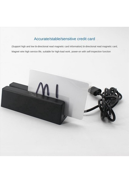 3x MSR90 USB Manyetik Şerit Kartı Okuma Makine Kartı Okuyucu Stripe 3 Mini Mags Hi-Co Swiper USB Pc Için (Yurt Dışından) modelleri