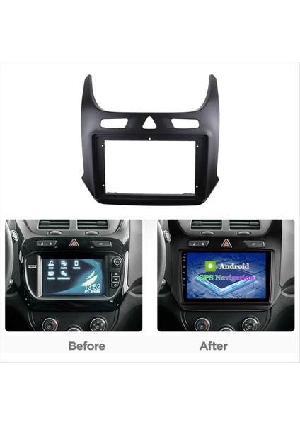Chevrolet Için 9 Inç Radyo Çerçevesi Kobalt 2016+ Dash Enstalasyon Trim Kiti Android Ses Gps Navigasyon Fasyası (Yurt Dışından) fırsatları