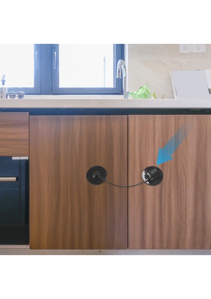 Buzdolabı Güçlü Yapıştırıcı 3 Haneli Parola Kilidi Kabine Dosyası Çekmecesi Pencere Çocuk Güvenliği (Yurt Dışından) fiyatları